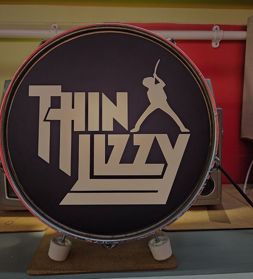 Lot 150i – Thin Lizzy Band Logo Display Drum Head