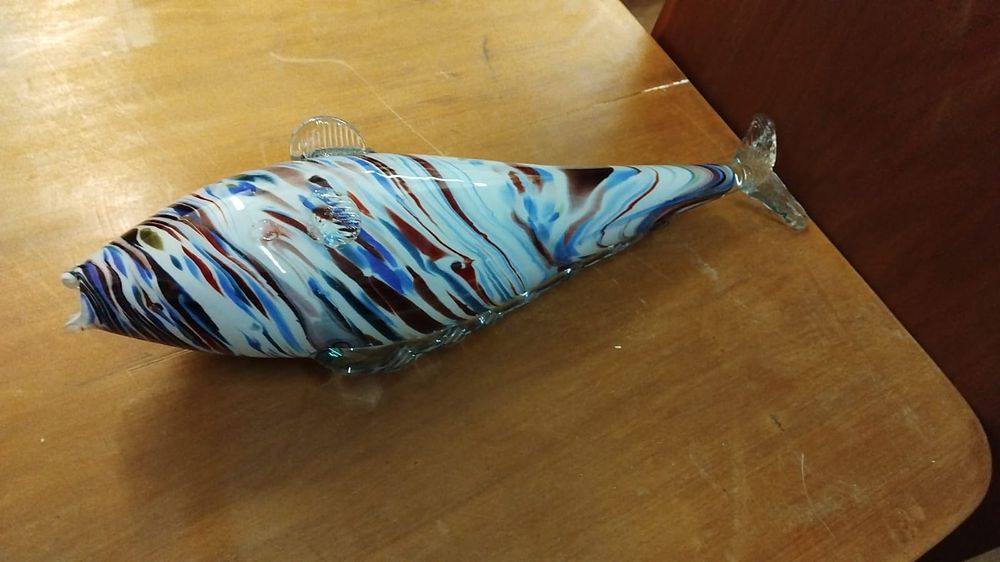 Lot 171 – A Mid-Century Art Glass Fish Figurine in the Murano Style