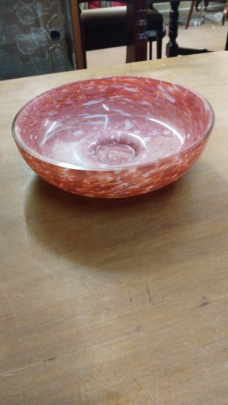 Lot 187 – A Large Mottled Resin Bowl in the style of Beatriz Ball