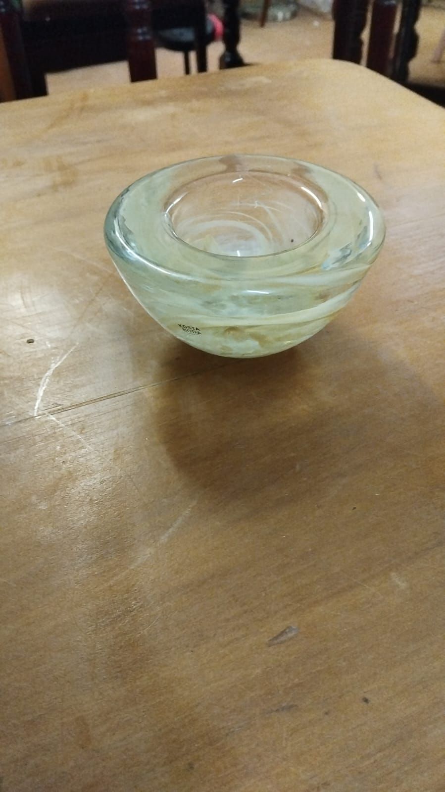 Lot 191 – A Kosta Boda Atoll Series Glass Votive or Small Bowl