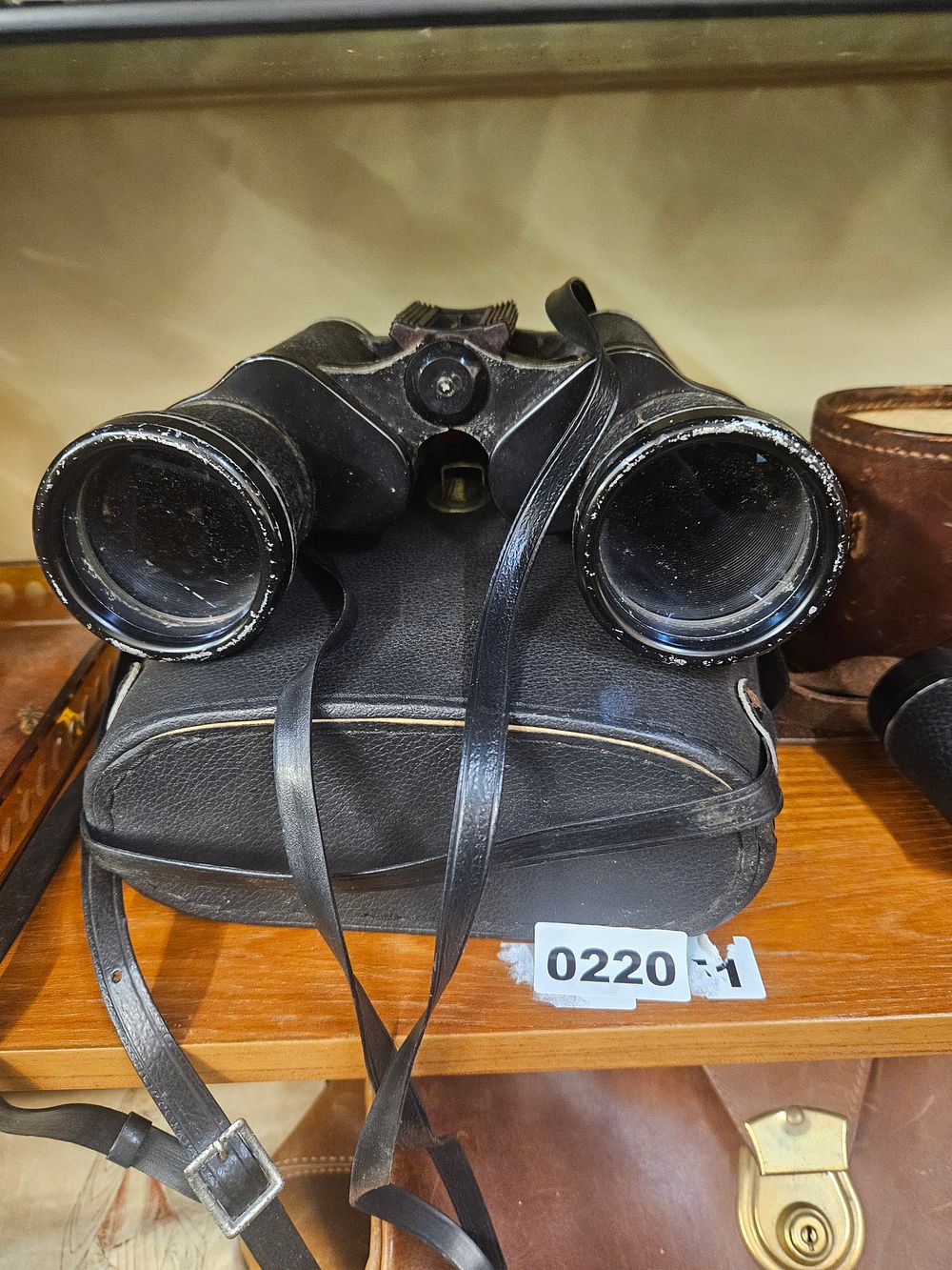 Lot 220 – A Pair of Mid-20th Century Porro Prism Binoculars with Carrying Case