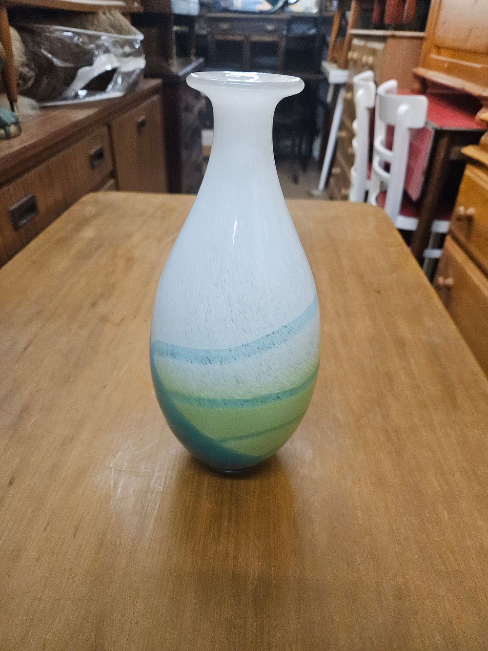 Lot 251 – A Large Banded Studio Art Glass Vase