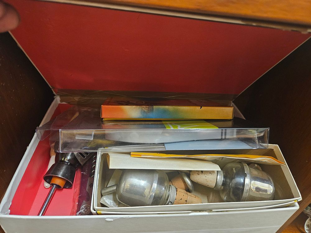 Lot 281 – An Assortment of Vintage and Modern Stationery, Barware, and Household Tools