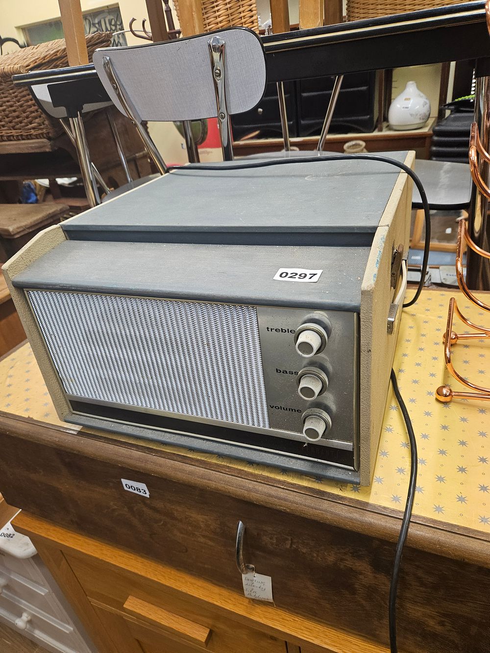 Lot 297 – Mid-Century Portable Powered Extension Speaker