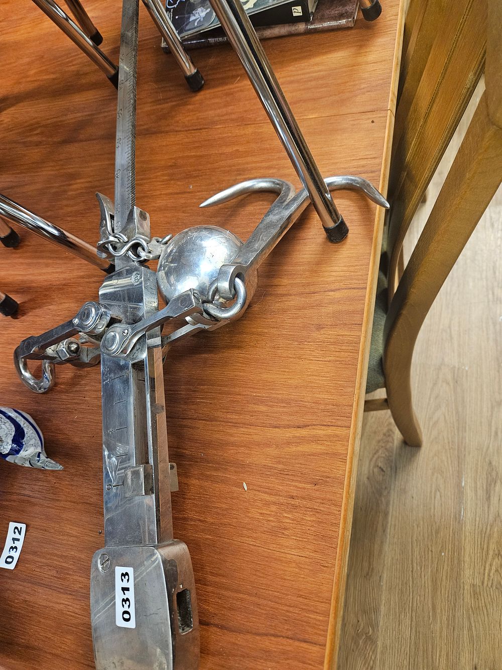 Lot 313 – A Vintage Chrome-Plated scales
