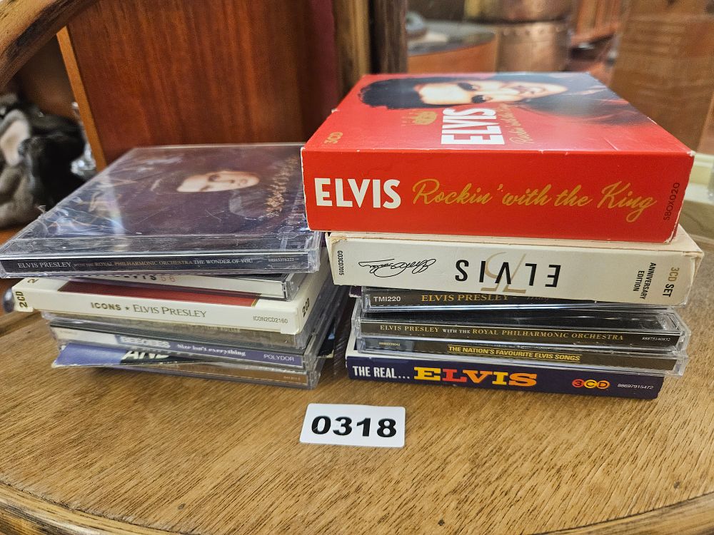 Lot 318 – A Collection of Elvis Presley Music CDs and Box Sets