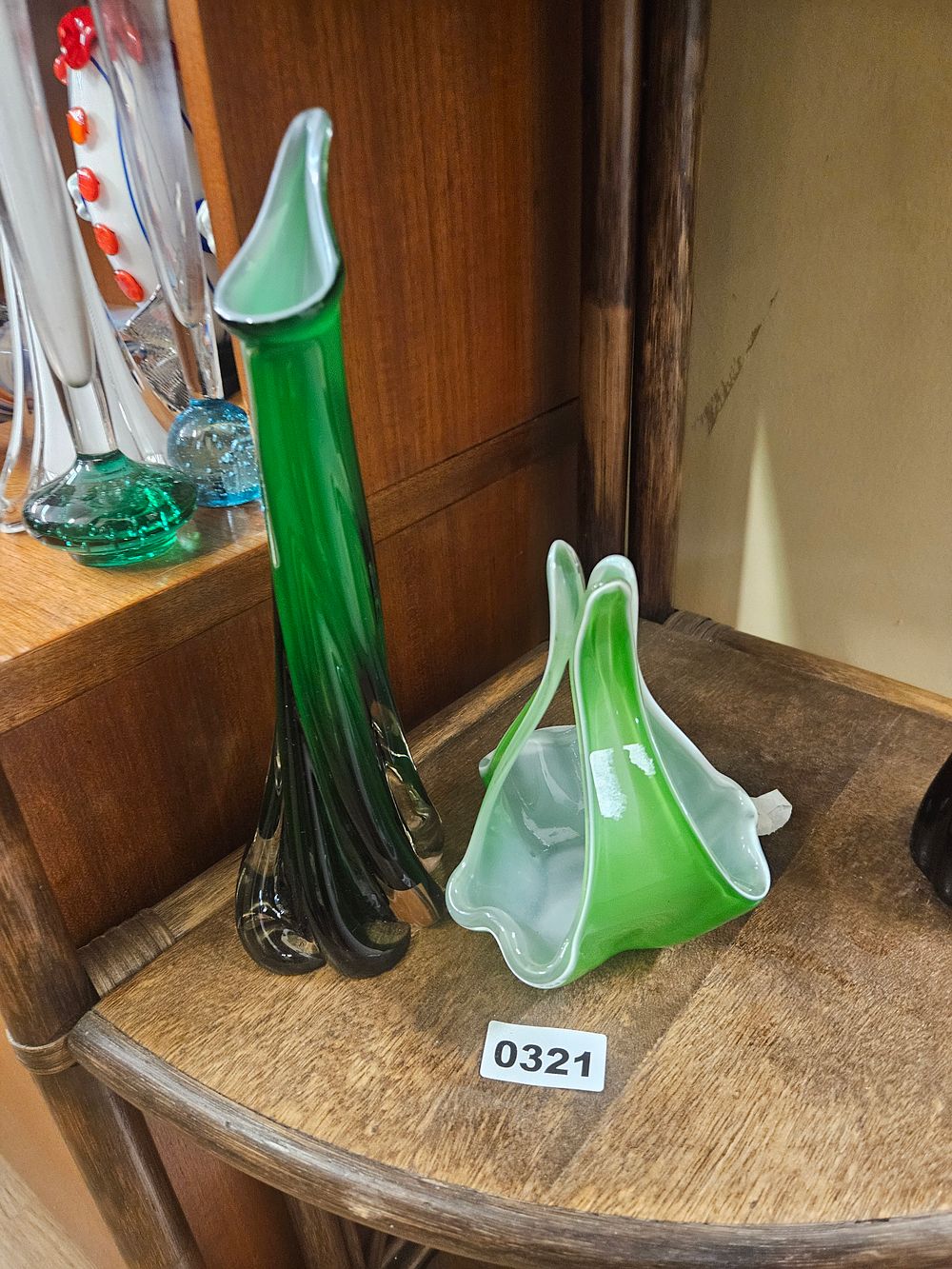 Lot 321 – A Collection of Mid-Century Modern Art Glass Vessels
