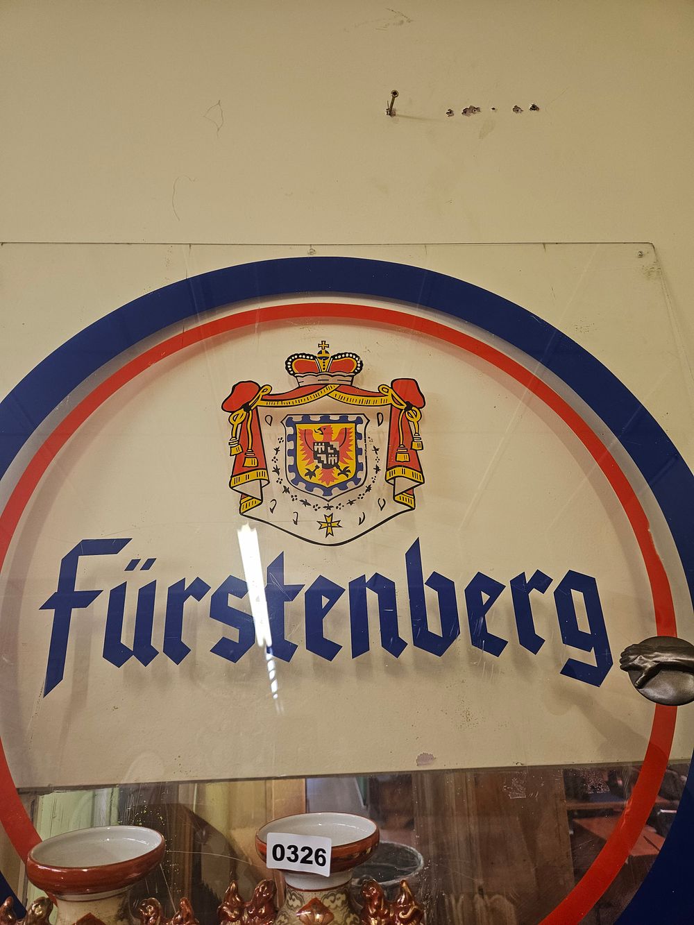Lot 323 – Vintage Fürstenberg Brewery German Beer Advertising Sign