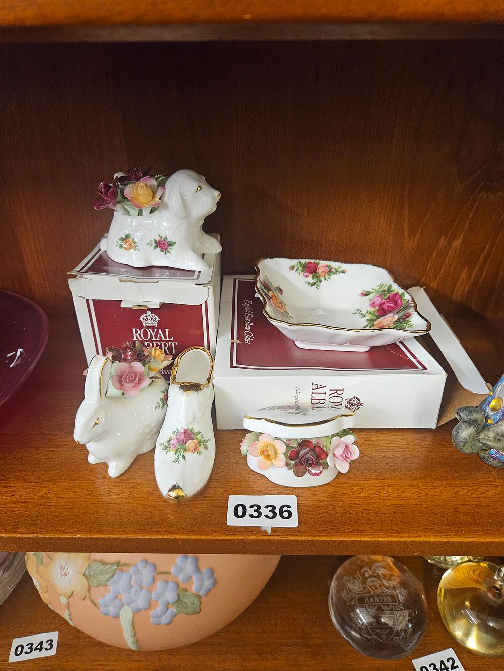 Lot 336 – A Collection of Royal Albert Old Country Roses Pattern Bone China Decorative Items