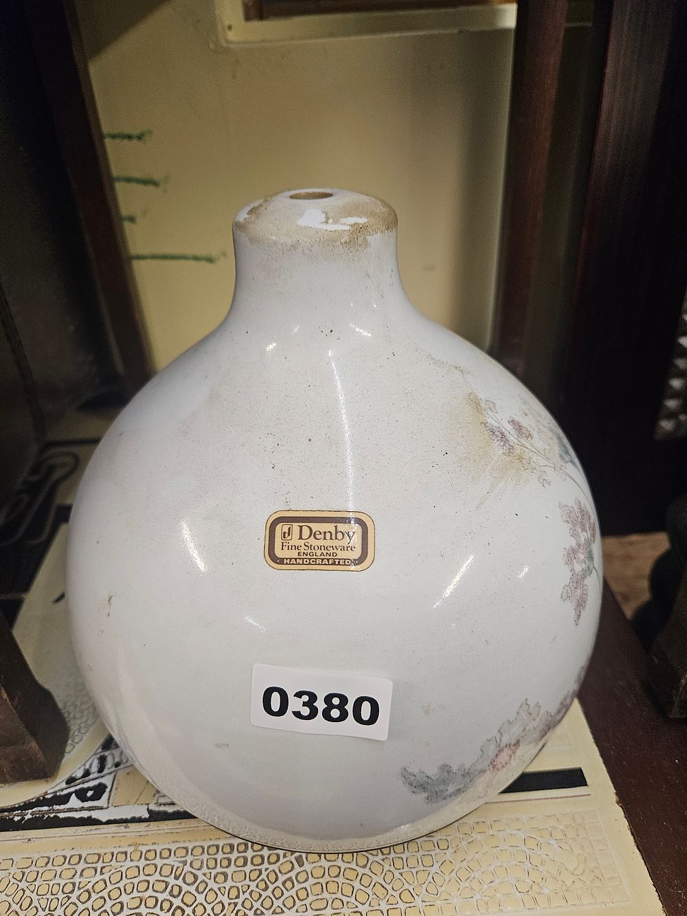 Lot 380 – A Denby Fine Stoneware Floral Decorated Hot Water Bottle