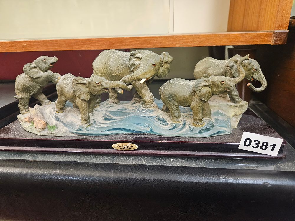 Lot 381 – A Group of Elephant Figurines from The Fizana Collection. Af