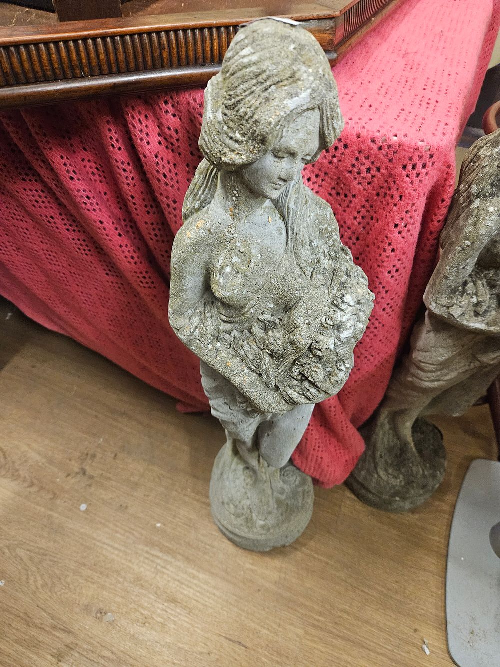 Lot 387 – Vintage Cast Stone Garden Statue