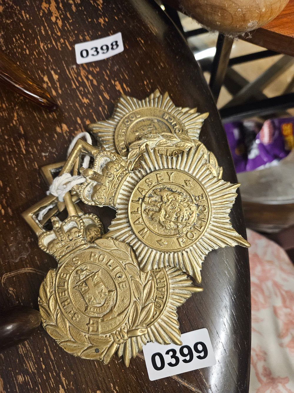 Lot 399 – A Trio of Early 20th Century British Municipal Police Waist Belt Plates