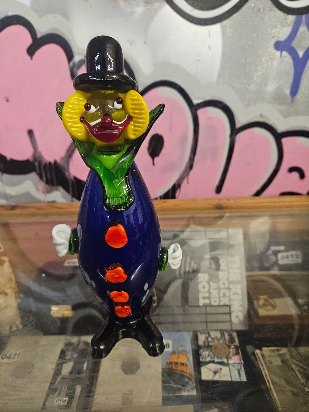 Lot 406 – A Murano Style Art Glass Clown Figurine