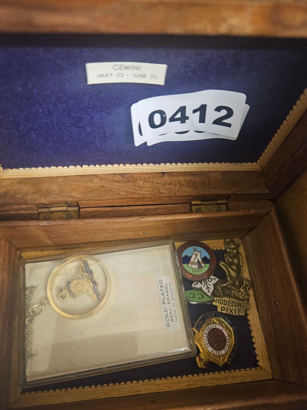 Lot 412 – A Collection of Enamel and Gilt Metal Fraternal, Social, and Militaria Badges