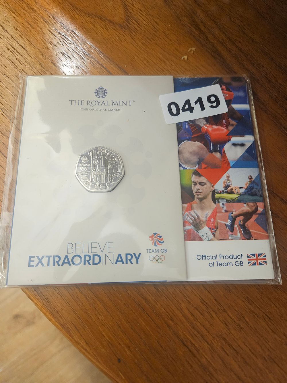Lot 419 – UK 2020 Team GB Tokyo Olympics 50p Coin in Royal Mint Presentation Pack