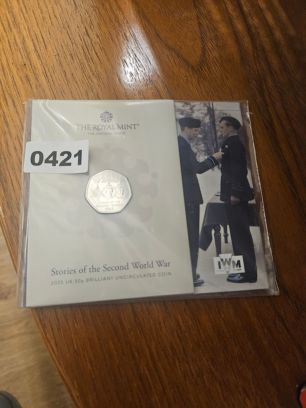 Lot 421 – UK 2025 Stories of the Second World War 50p, Cupro-nickel, BU