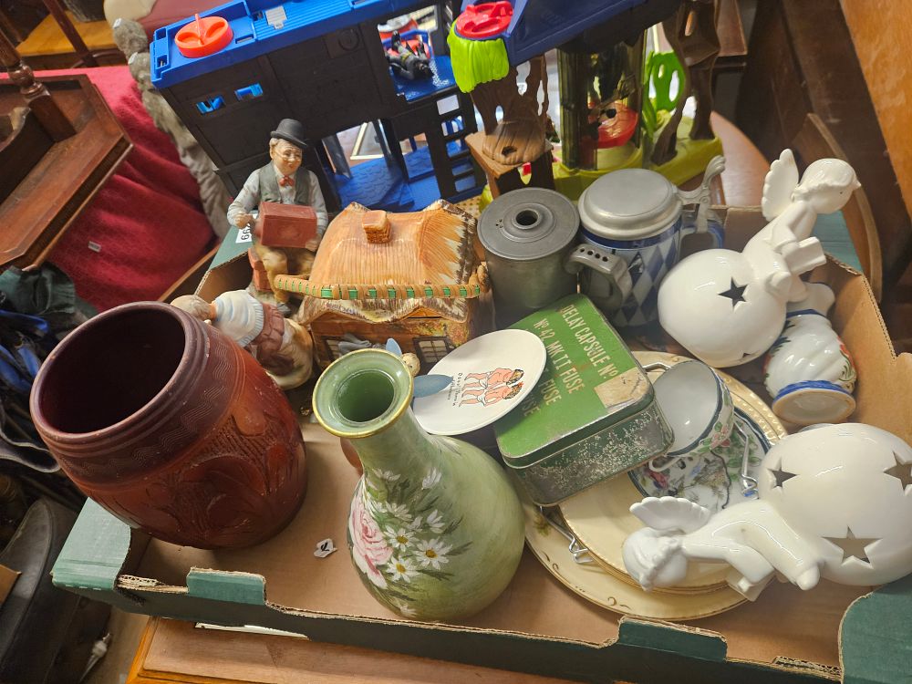 Lot 246 – A Collection of Decorative Ceramics, Metalware, and a Toy Playset