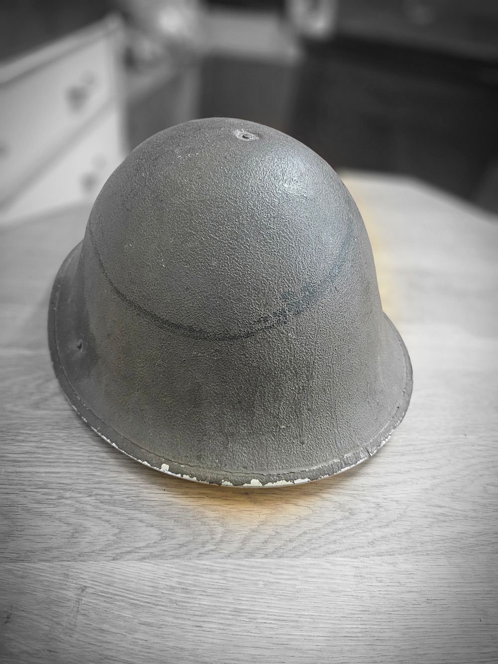 Lot 169 – British Second World War Mark III Turtle Steel Infantry Helmet