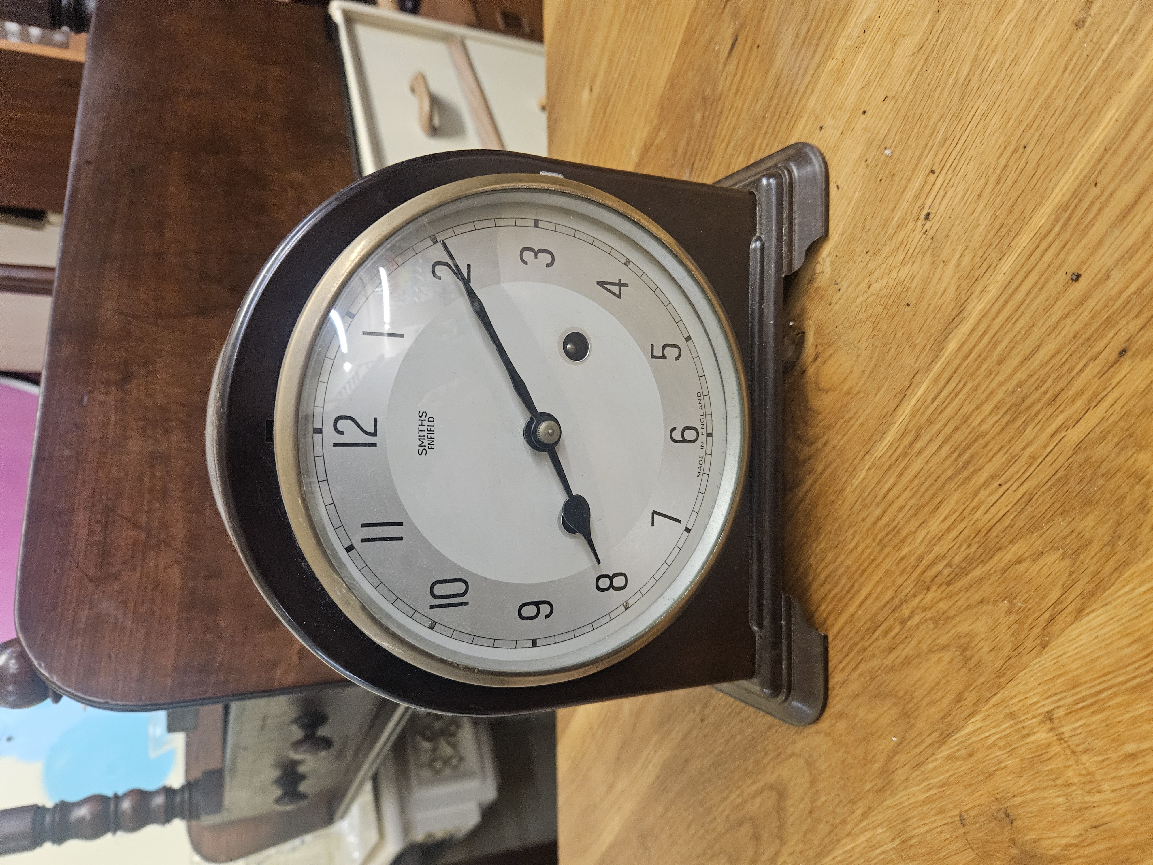 Smiths Enfield Art Deco Bakelite Mantel Clock