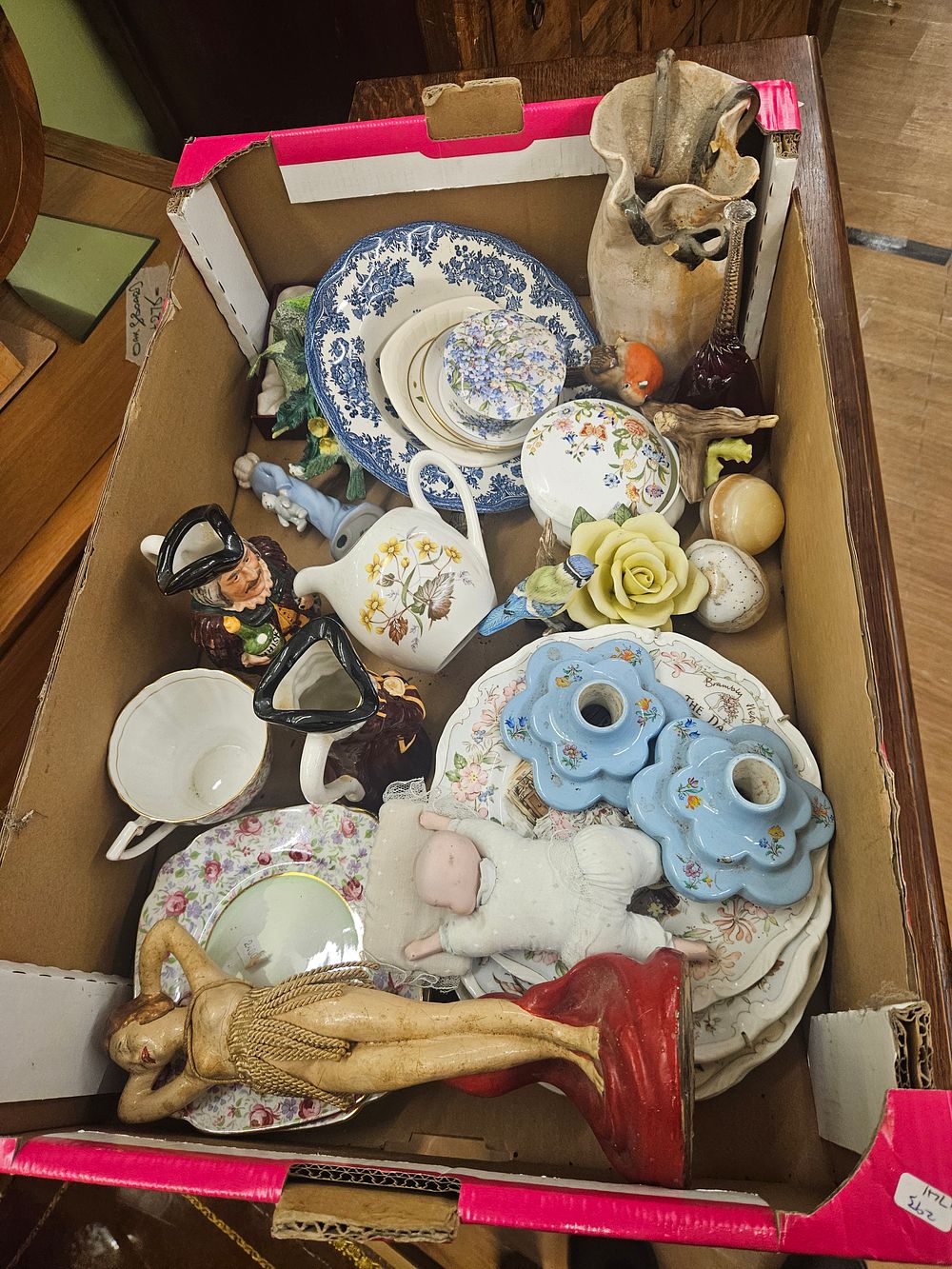 Lot 205 – An Assortment of Decorative Ceramics, Glassware, and Figurines