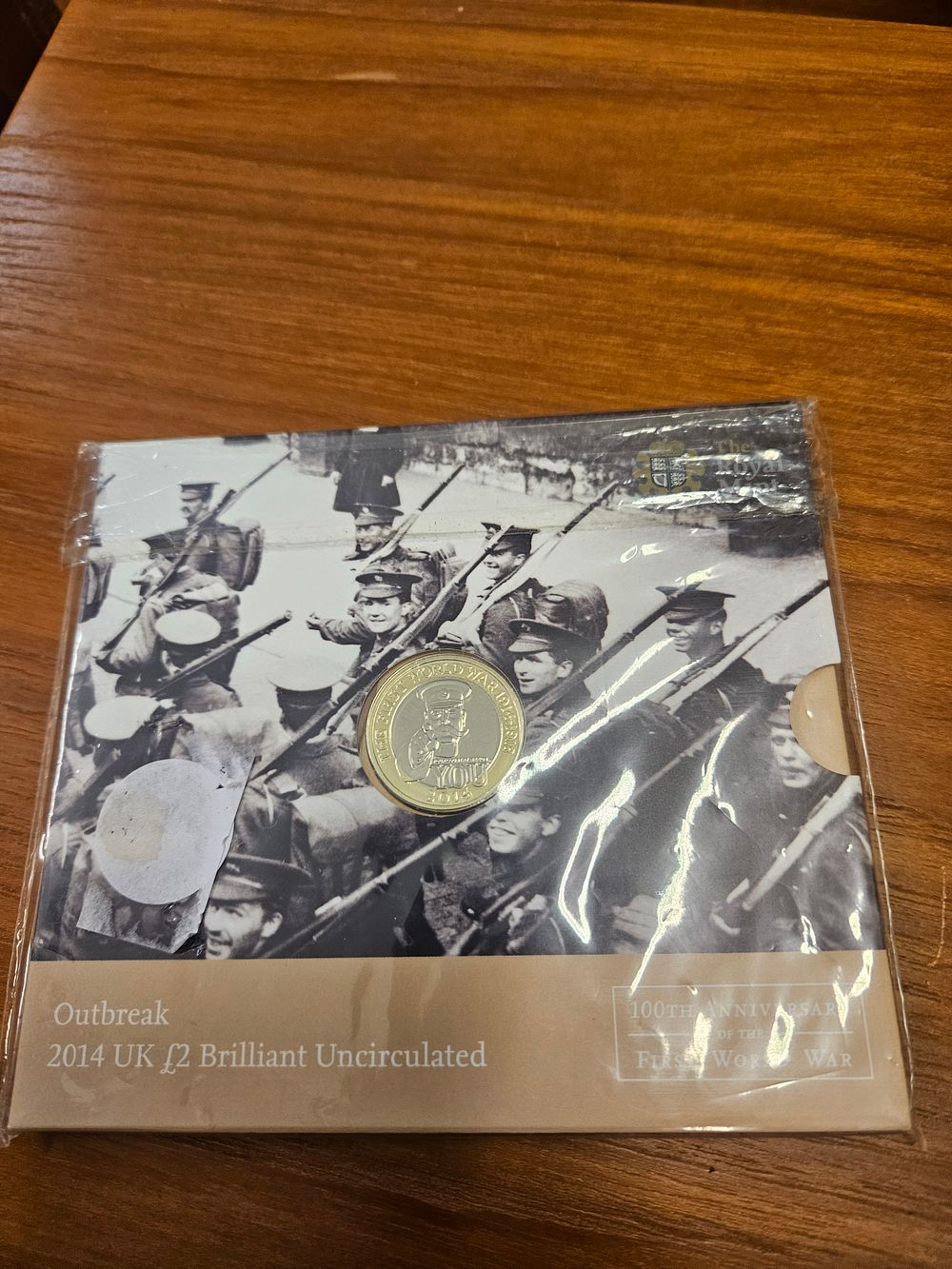 Lot 228 – 2014 UK £2 Brilliant Uncirculated Coin Outbreak First World War