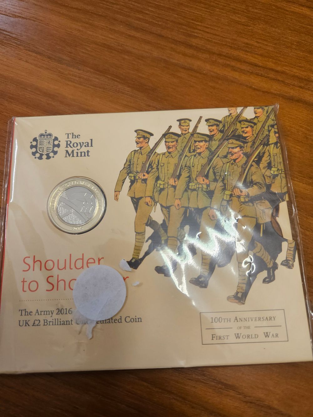 Lot 229 – 2016 UK The Army First World War Centenary Brilliant Uncirculated £2 Coin