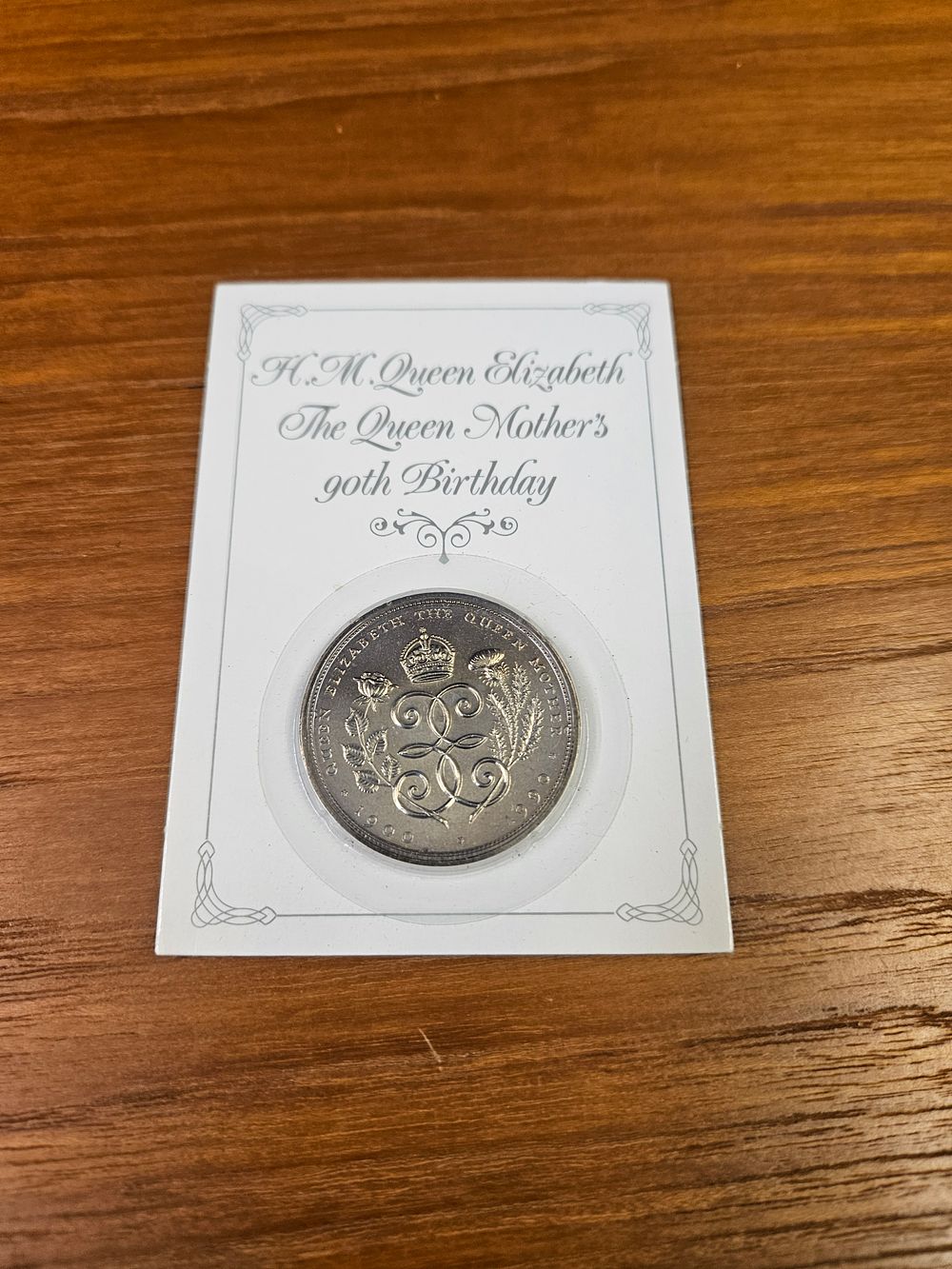Lot 276 – UK 1990 Queen Elizabeth The Queen Mother 90th Birthday Five Pound Crown