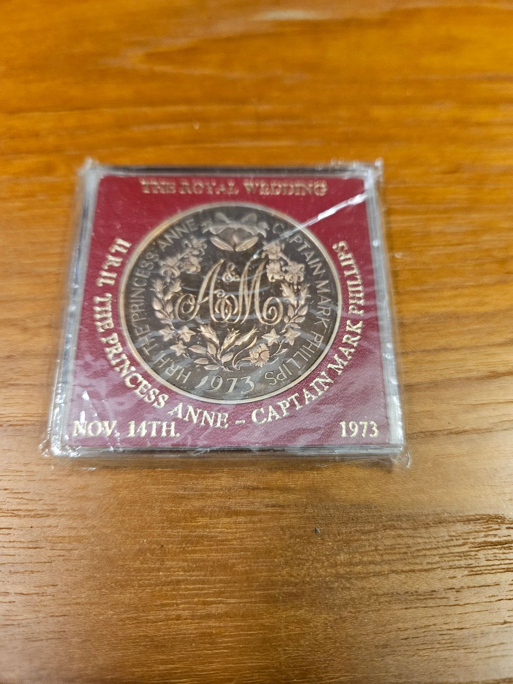 Lot 280 – UK 1973 Princess Anne Royal Wedding Medal, Bronze, Sandhill Regd.