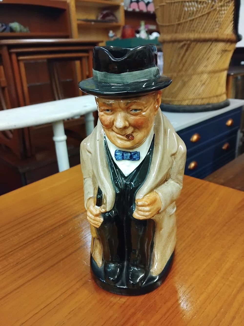 Lot 170 – A Winston Churchill ceramic character jug, Royal Doulton