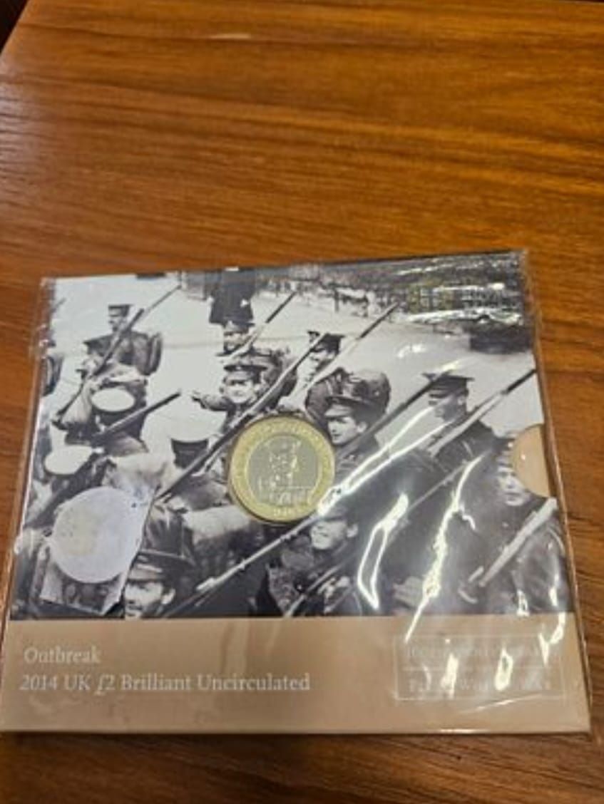 Lot 185 – UK 2014 £2 Bimetallic Coin, KM-1268, Brilliant Uncirculated
