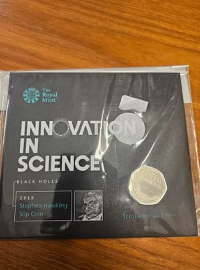 Lot 191 – UK 2019 Stephen Hawking 50p Coin in Royal Mint Presentation Pack