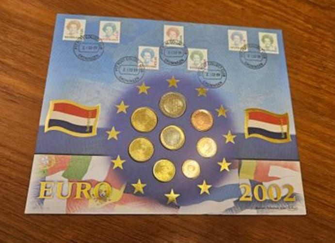 Lot 197 – NL 2002 Euro Coin and Philatelic Set, Mixed Metals