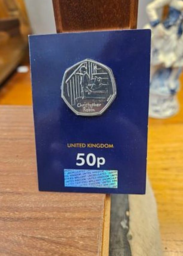 Lot 202 – 2020 UK Royal Mint Christopher Robin 50p Brilliant Uncirculated Coin