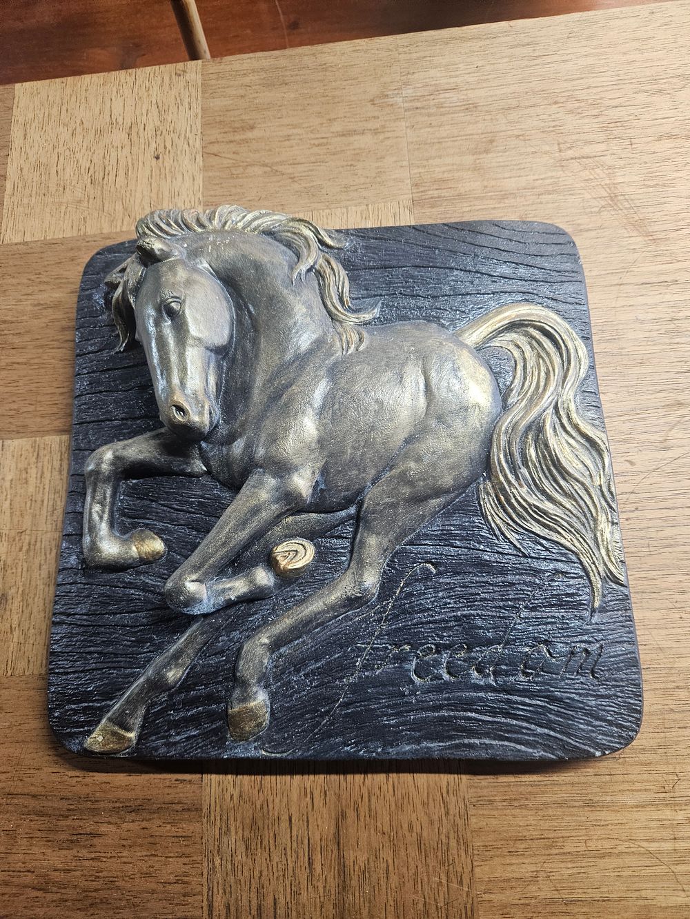 Lot 156 – Attributed to Bill Mack, ‘Freedom’ Horse Relief Plaque