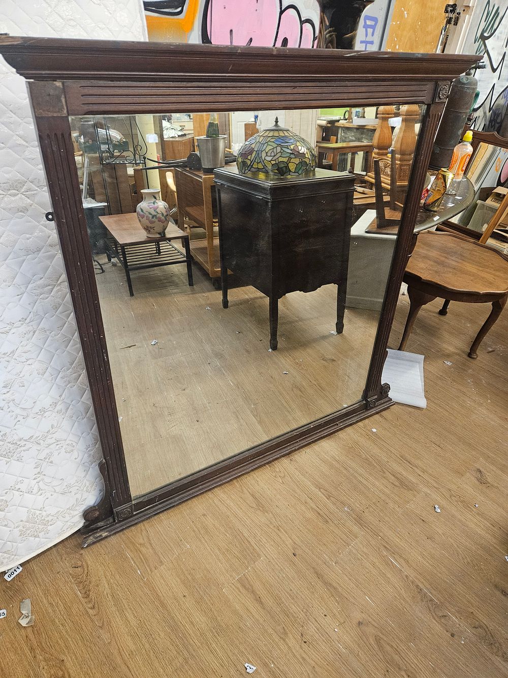 Lot 165 – A 19th Century Neoclassical Style Mahogany Overmantel Mirror