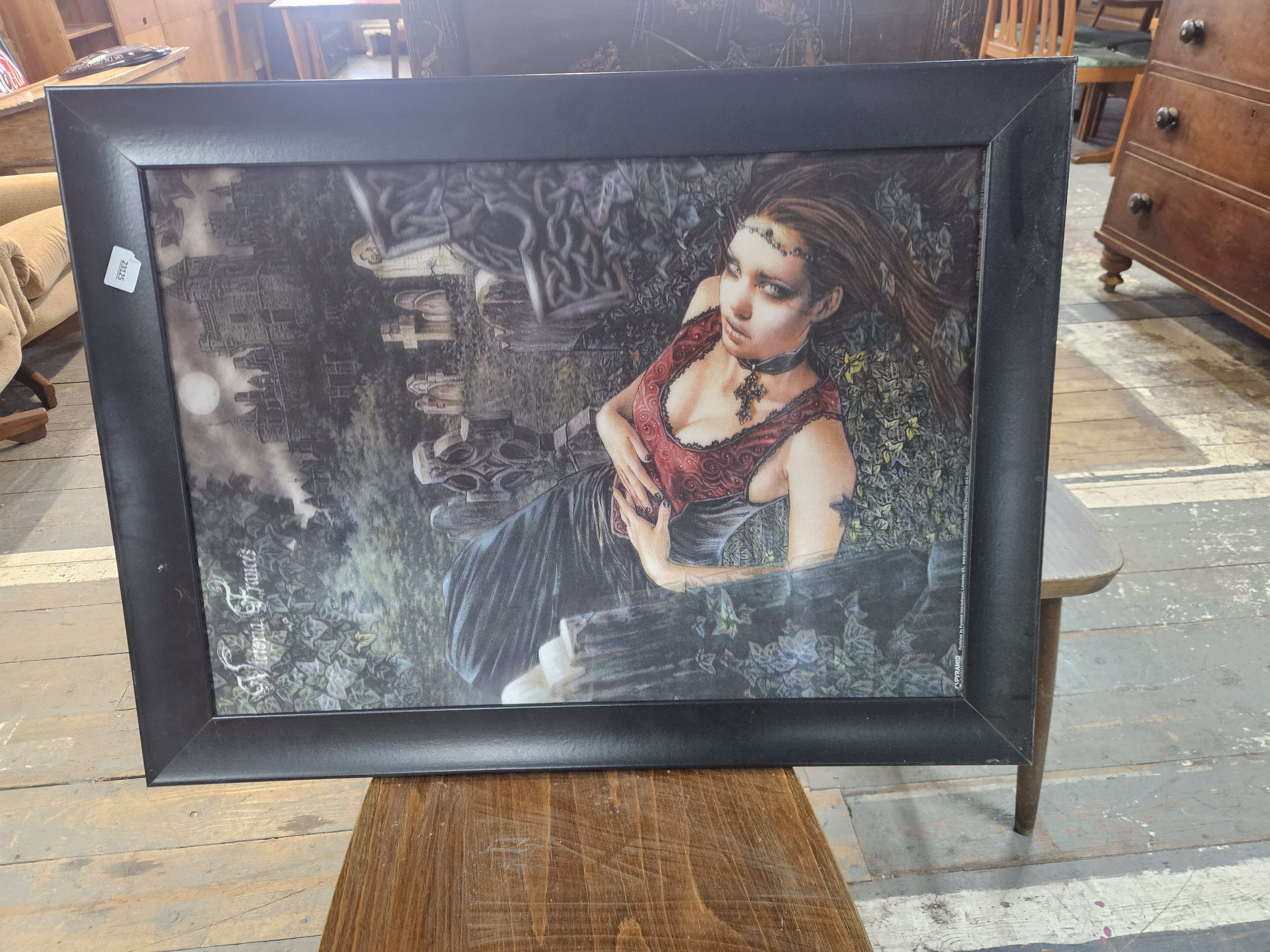 Victoria Francés, Midnight, Framed Gothic Print