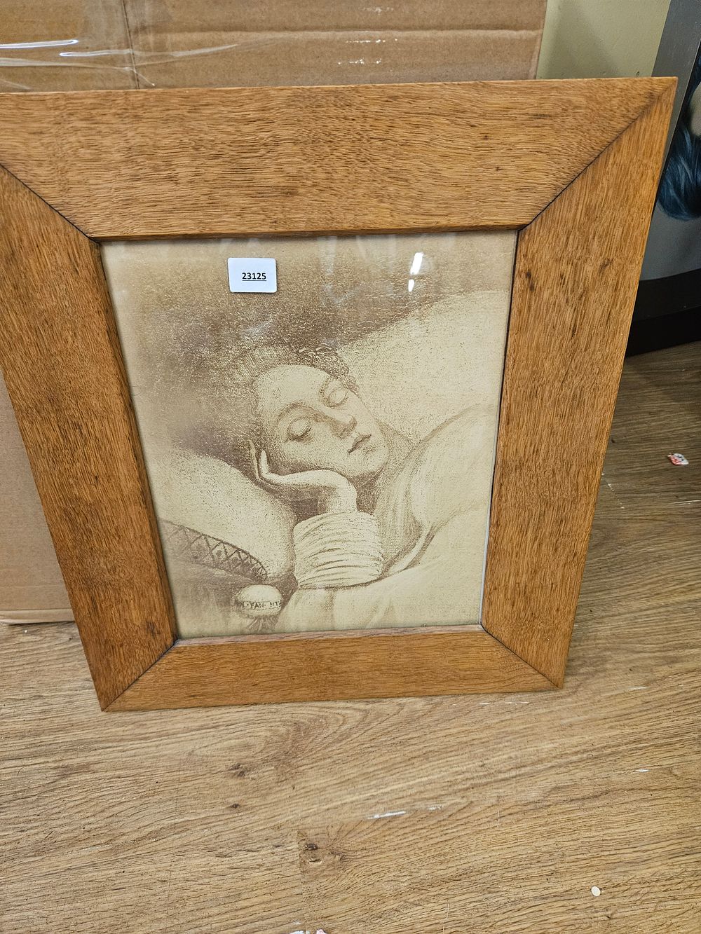 Lot 180 – 20th Century School, Monochromatic Drawing of a Reclining Figure