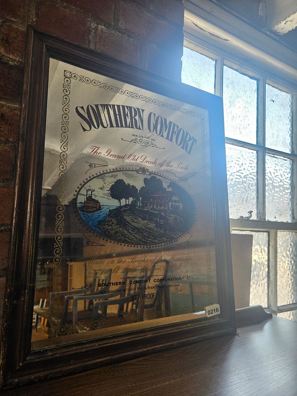 Lot 191 – Vintage Southern Comfort Advertising Pub Mirror