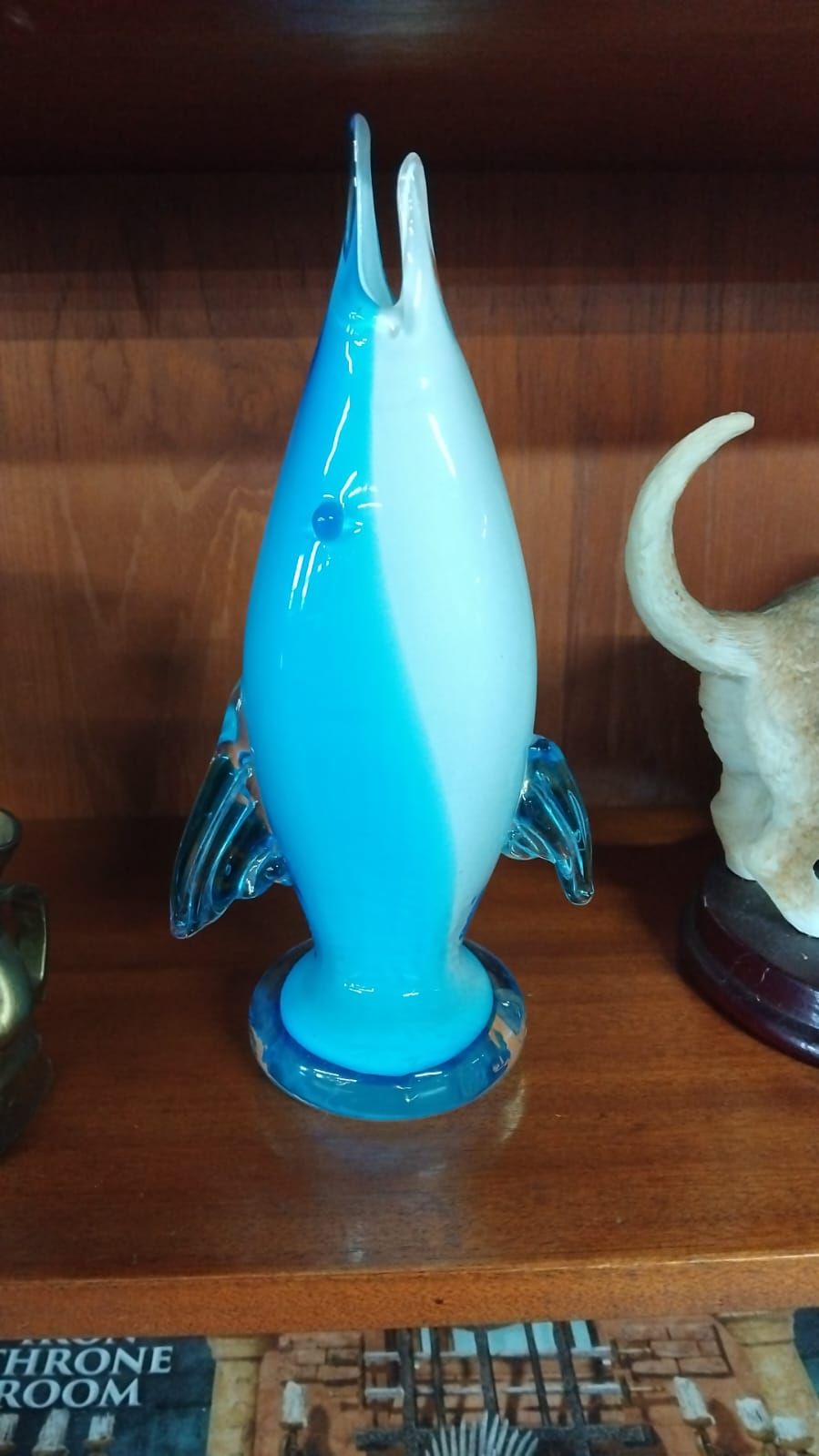 Lot 217 – A mid-century Murano-style cased art glass fish sculpture