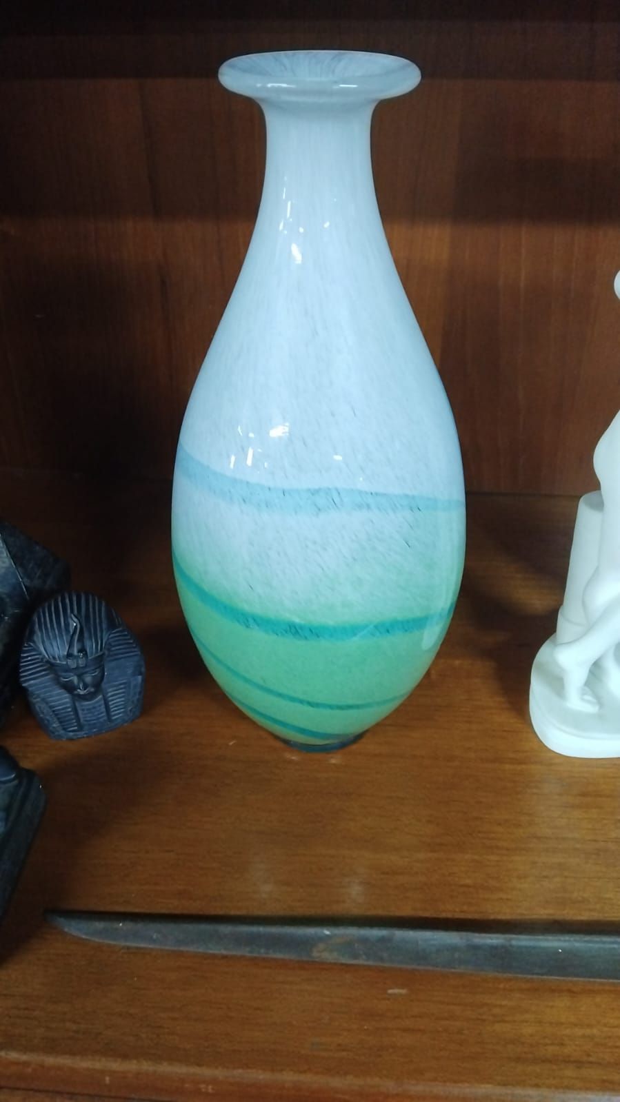 Lot 225 – Contemporary Banded Art Glass Vase