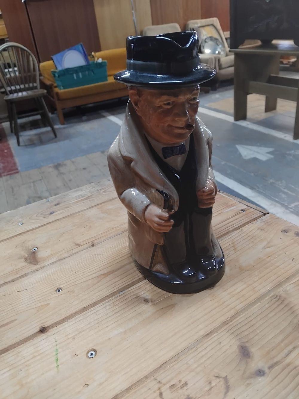 Lot 291 – Winston Churchill Glazed Ceramic Character Jug