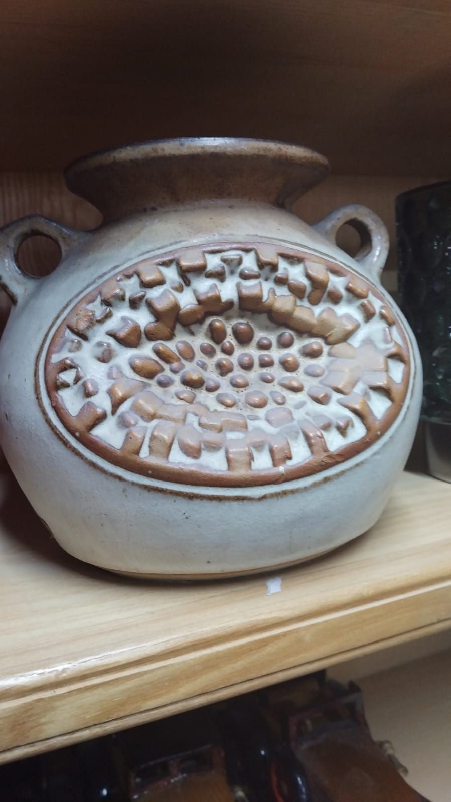 Lot 355 – Mid-century European studio pottery stoneware vase in the style of West German Art Pottery