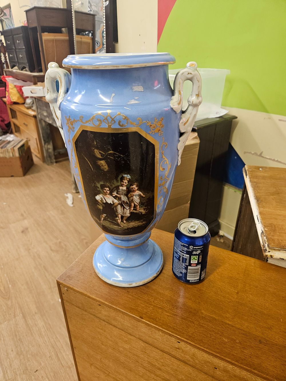 Lot 370 – Large French Sèvres Style Porcelain Pedestal Urn