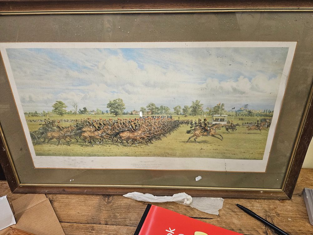 Lot 387 – John King (1929-2014), ‘The Gallop Past’, a signed limited edition colour print