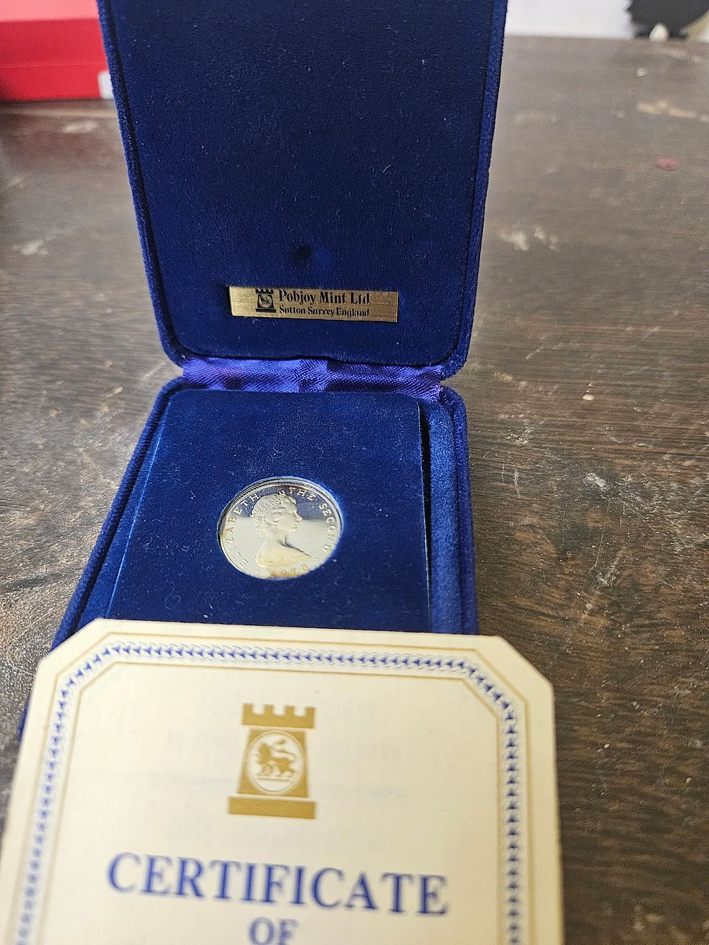 Lot 437 – Isle of Man 1978 One Pound silver Proof Coin, Pobjoy Mint