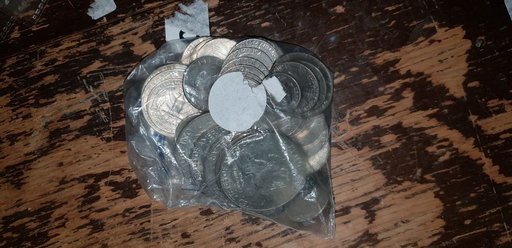 Lot 447 – A Collection of US Coins Including Eisenhower Dollars and 1964 Kennedy Half Dollars