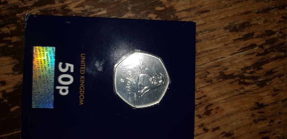 Lot 493 – UK 2022 Eeyore Winnie the Pooh 50p Coin in Change Checker Card