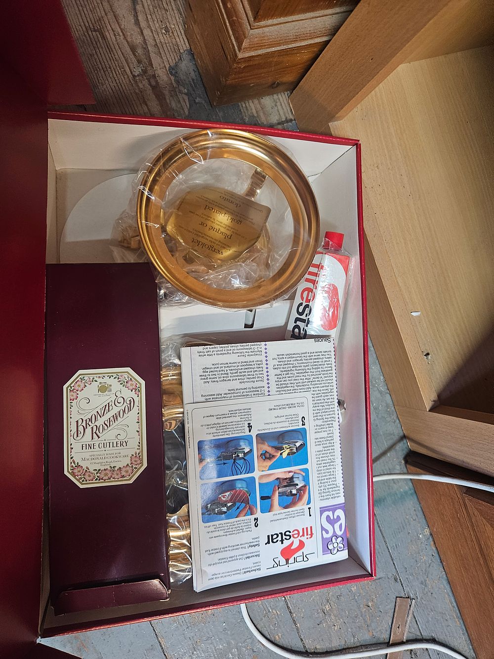 Lot 188 – A Spring Switzerland Gourmet Line Gold-Plated fondue set