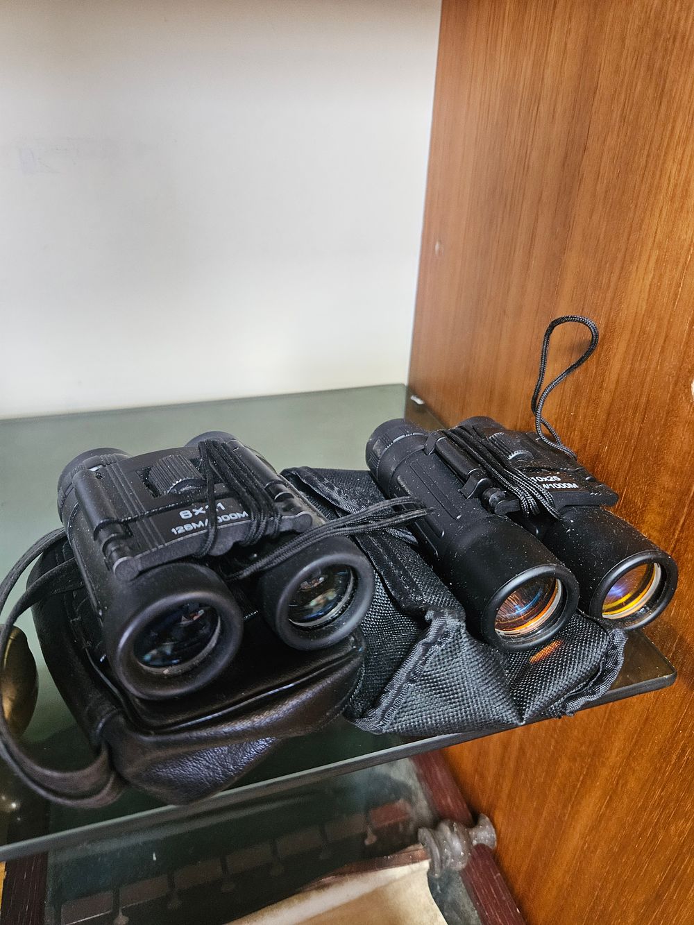 Lot 197 – Two Pairs of Contemporary Compact Folding Binoculars with Carrying Cases